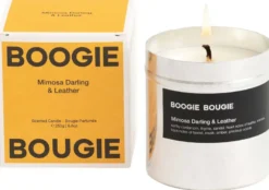 Scented Candle Mimosa Darling & Leather