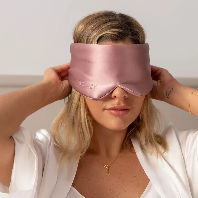 Silk Sleep Mask - Damask Rose