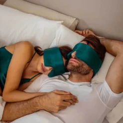 Silk Sleep Mask - Green Sapphire