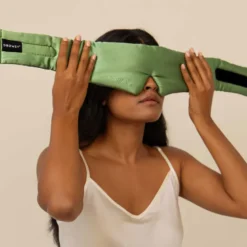 Silk Sleep Mask - Pistachio Green