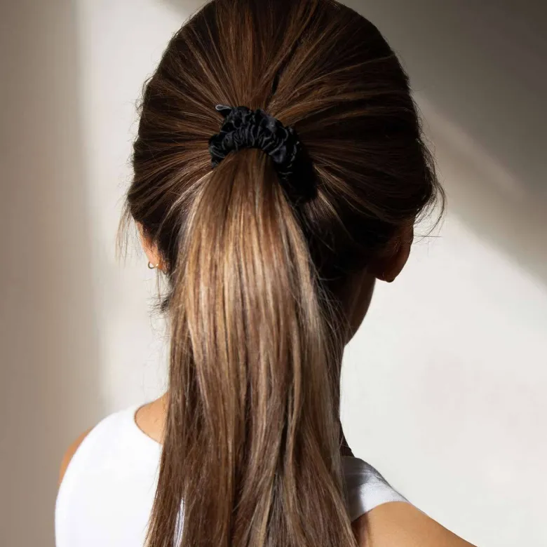 Skinny Scrunchie Set - Black Jade