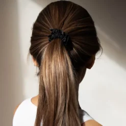 Skinny Scrunchie Set - Damask Rose, Dusty Gold & Black Jade