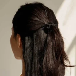 Skinny Scrunchie Set - Damask Rose, Dusty Gold & Black Jade