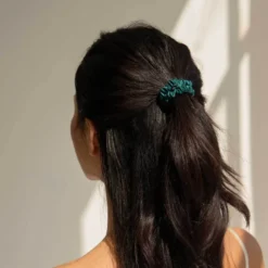 Skinny Scrunchie Set - Midnight Blue, Blue Belle & Green Sapphire