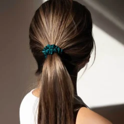 Skinny Scrunchie Set - Midnight Blue, Blue Belle & Green Sapphire
