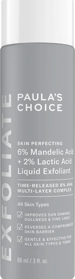 Skin Perfecting 6% Mandelic Acid + 2% Lactic Acid Liquid Exfoliant