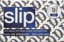 slip pure silk initial collection queen pillowcase - white