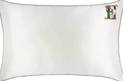 slip pure silk initial collection queen pillowcase - white