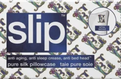 slip pure silk initial collection queen pillowcase - white