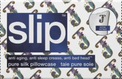 slip pure silk initial collection queen pillowcase - white