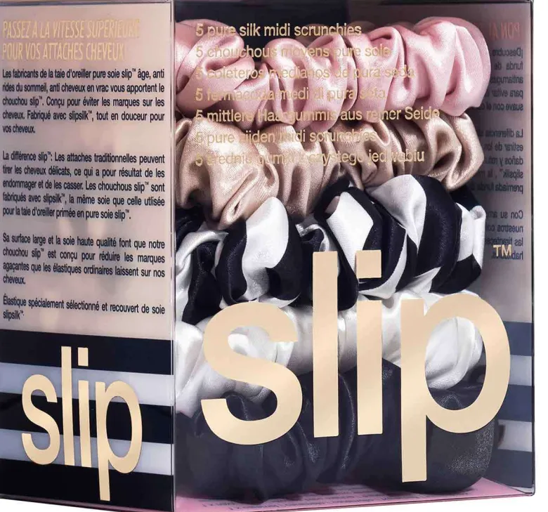 slip pure silk midi scrunchies