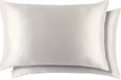 slip pure silk queen pillowcase duo - white
