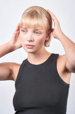 Striped Headband - Brown