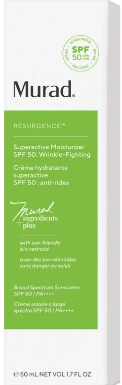 Superactive SPF 50 Moisturizer: Wrinkle-Fighting