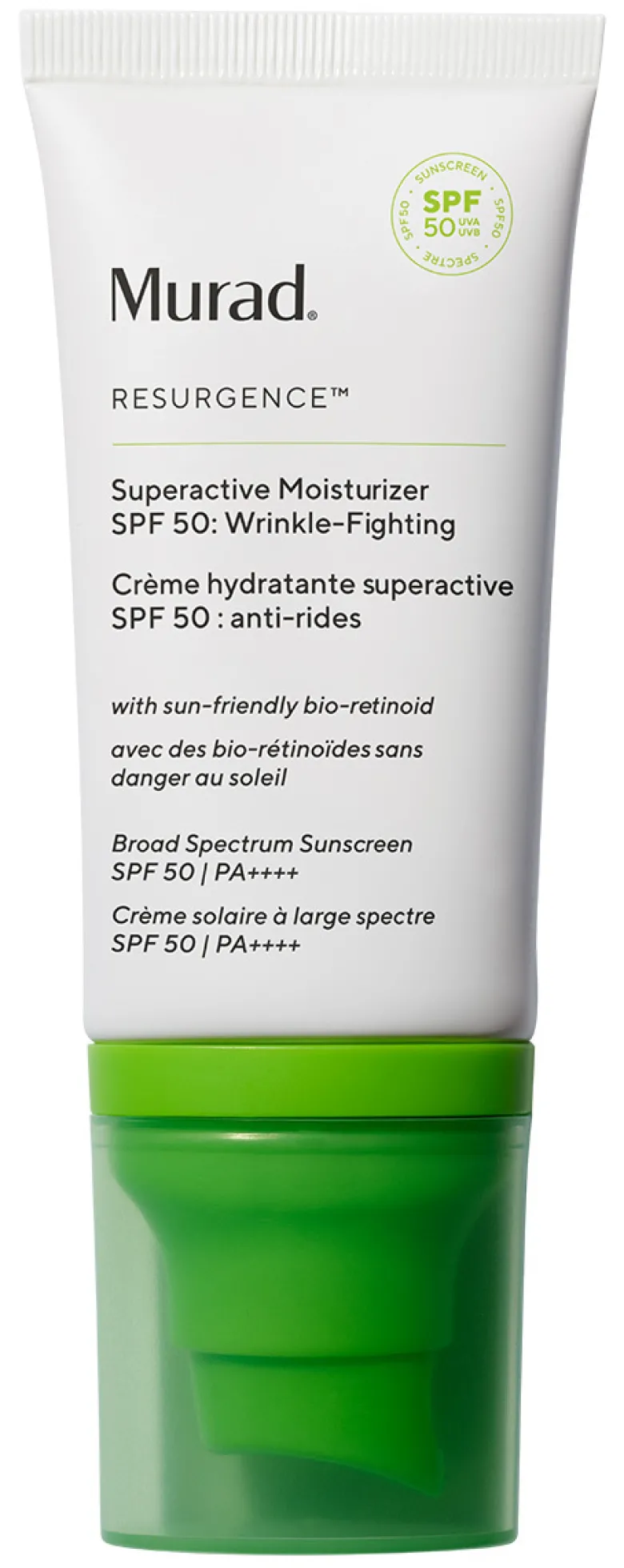 Superactive SPF 50 Moisturizer: Wrinkle-Fighting