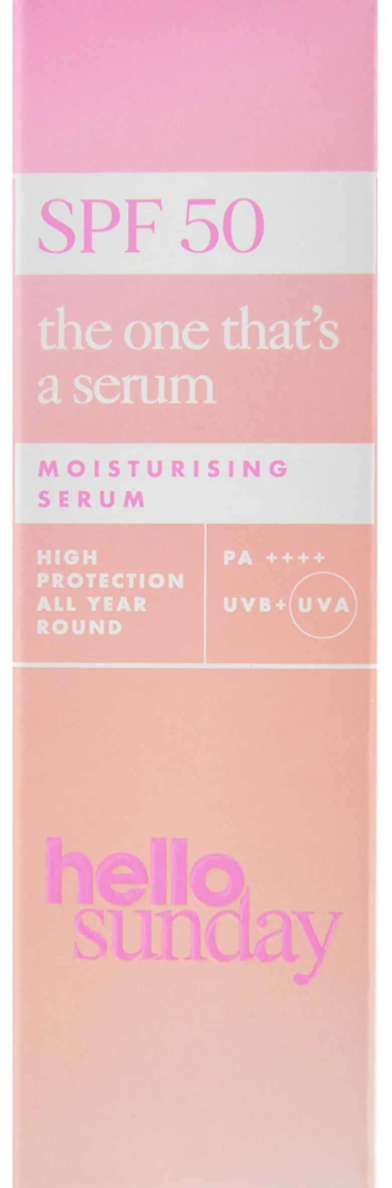 the one that´s a serum - Moisturising serum SPF50