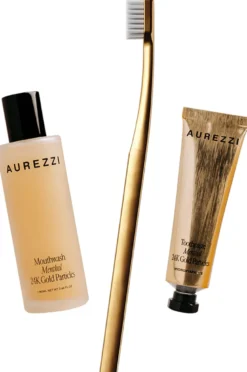 Travel Trio Gold - White bristles