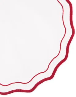 WAVE PLACEMAT - RED AND WHITE